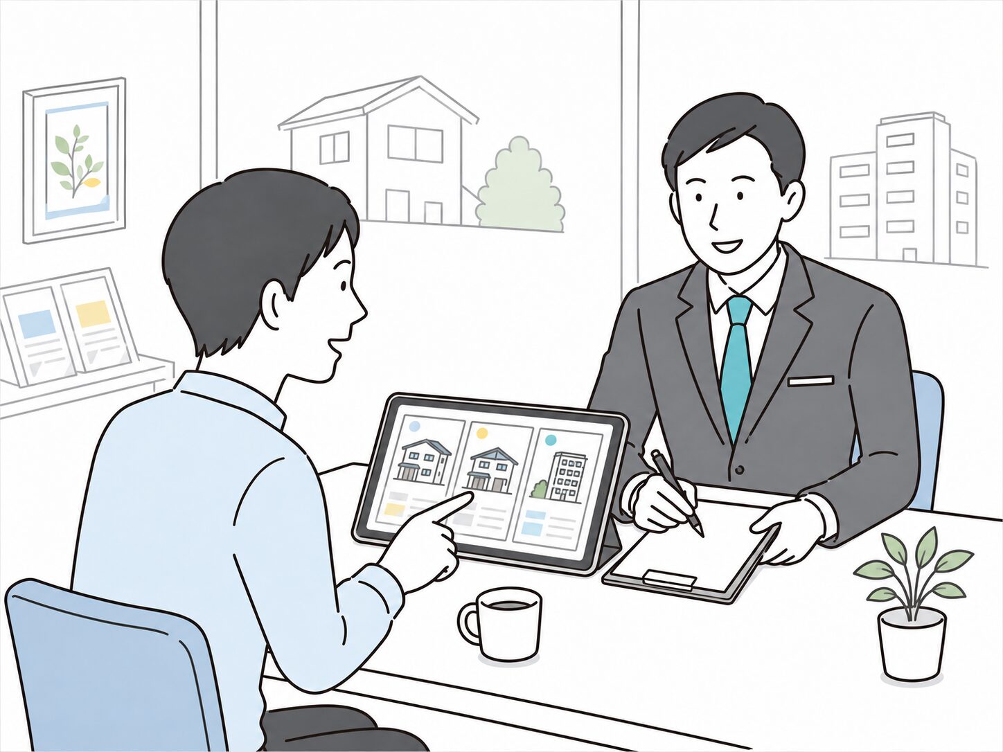 店舗での接客・商談