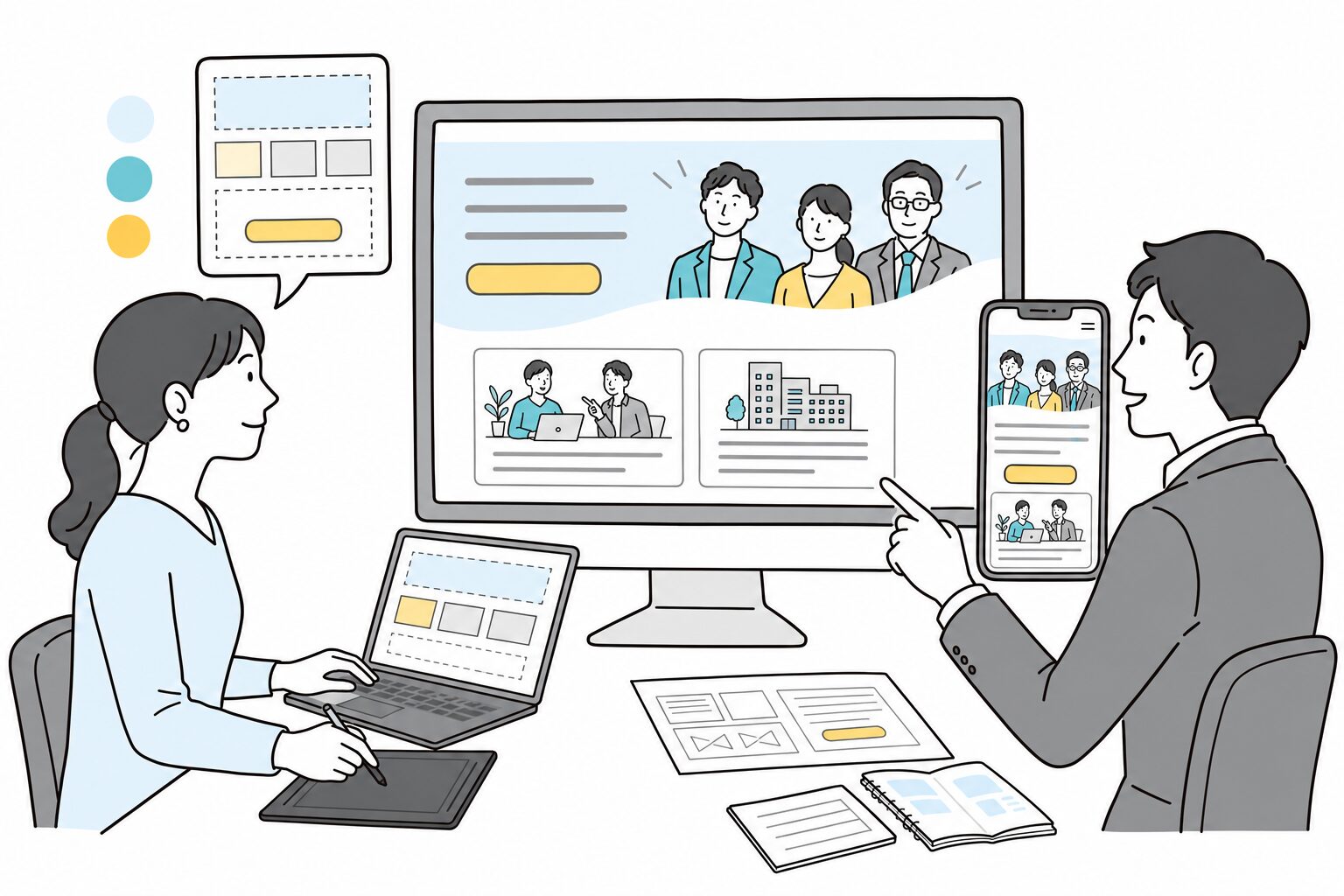 採用サイト・求人LP制作のイメージ